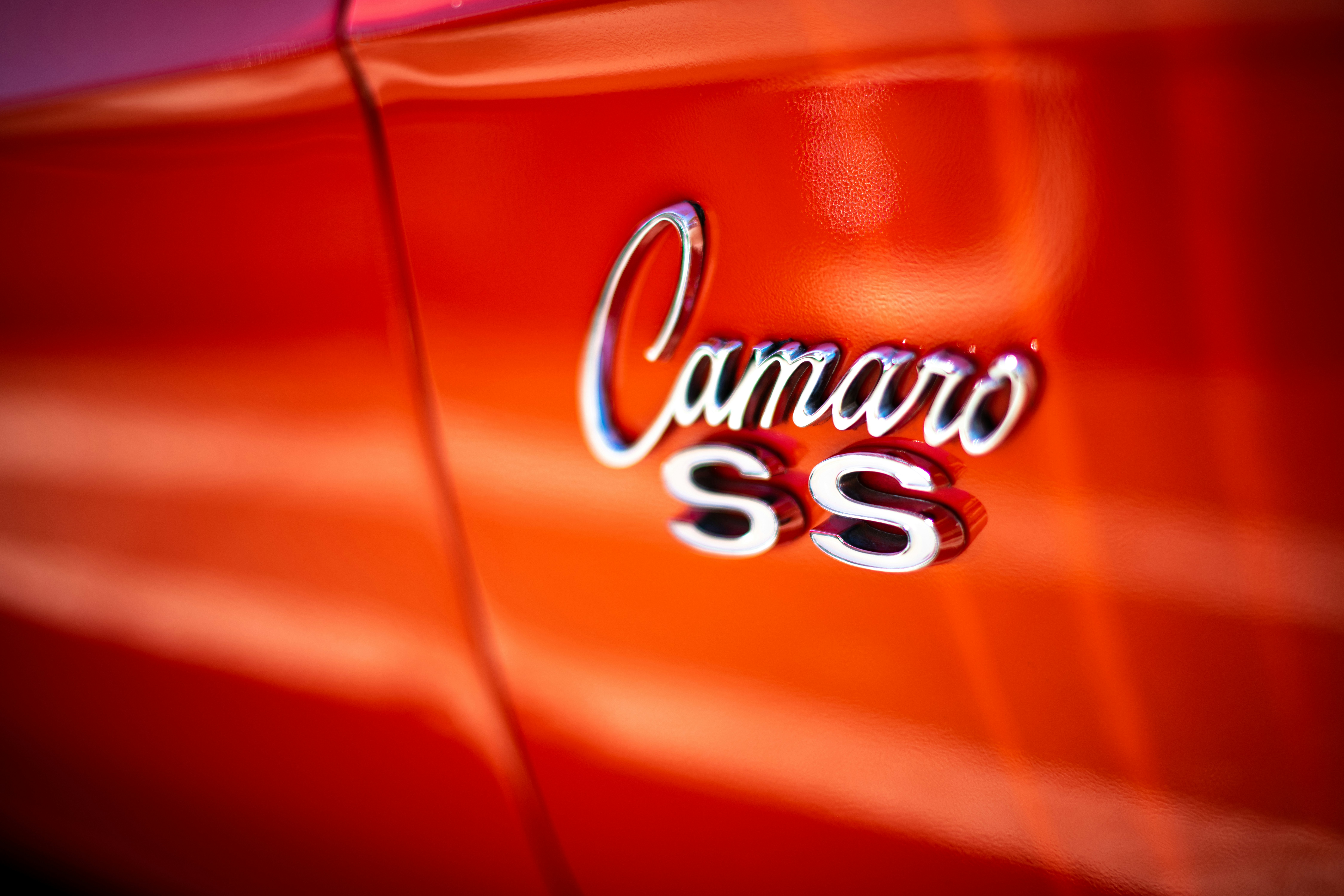 red Chevrolet Camaro SS